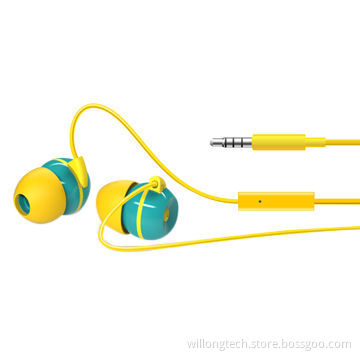 2014 Newest Design Candy Earphones, Mini Ear Housing with Customized Colors Accepted